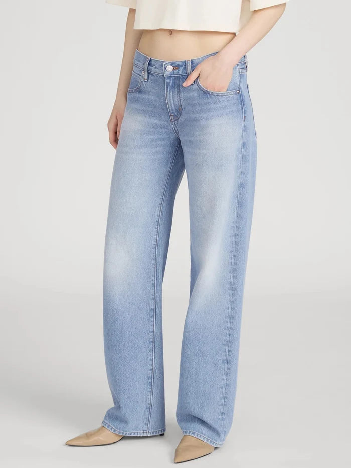 Frame - The Saturday Straight Leg in Static - Kalifornia Jean Bar