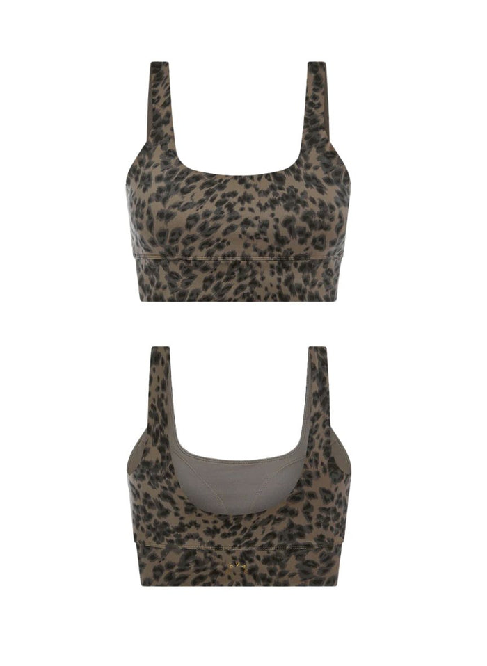 Bralette Varley Freesoft Cori Bralette Brown Contrast Cheetah Apoella