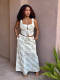 Fresh Bloom Linen Skirt Set image 0