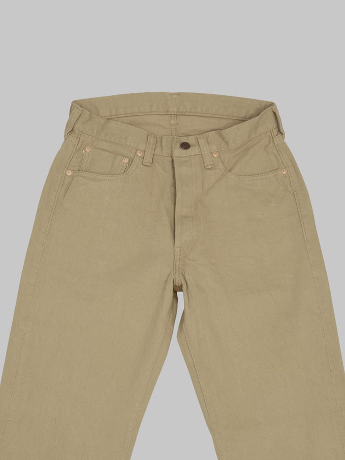 Fullcount 0105BE 12oz Wide Straight Jeans Beige