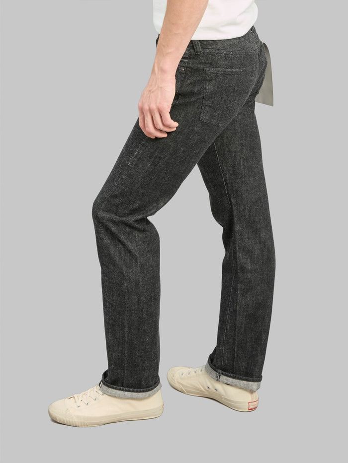 Fullcount 1108BK Slim Straight Black Jeans mid rise