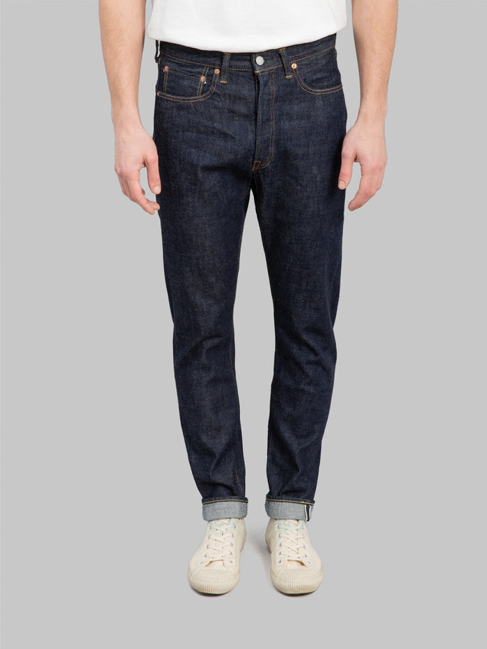Fullcount 1110W Tapered selvedge denim Jeans front fit