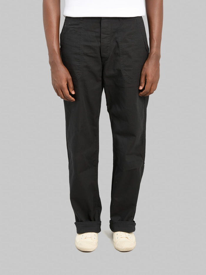Fullcount 1141-2 USN Herringbone Seamen’s Trousers Black