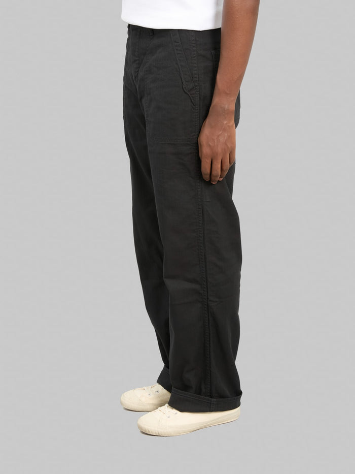 Fullcount 1141-2 USN Herringbone Seamen’s Trousers Black
