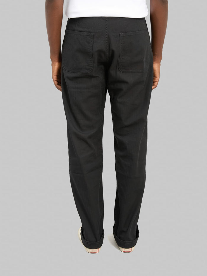 Fullcount 1141-2 USN Herringbone Seamen’s Trousers Black