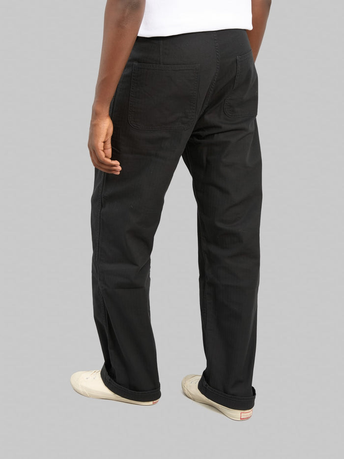 Fullcount 1141-2 USN Herringbone Seamen’s Trousers Black