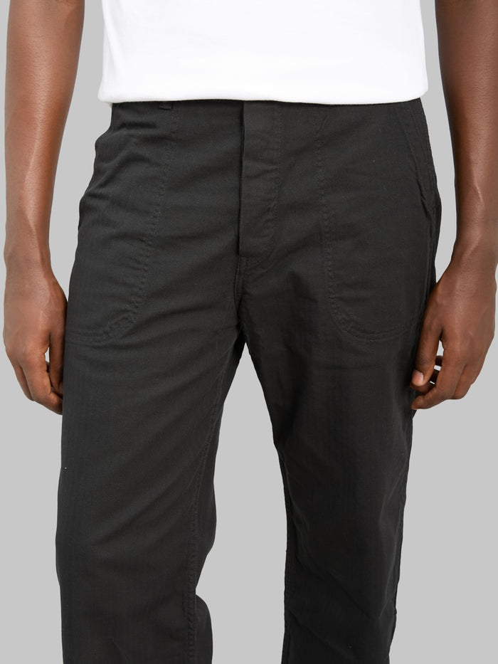 Fullcount 1141-2 USN Herringbone Seamen’s Trousers Black
