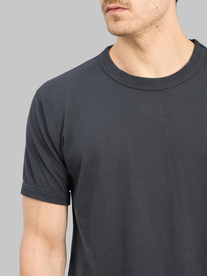 Fullcount 5222 Flat Seam Heavyweight TShirt Black chest