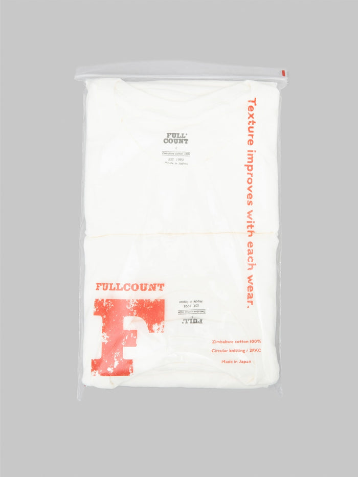 Fullcount 5503 TShirt White 2 Pack 100 zimbabwe cotton