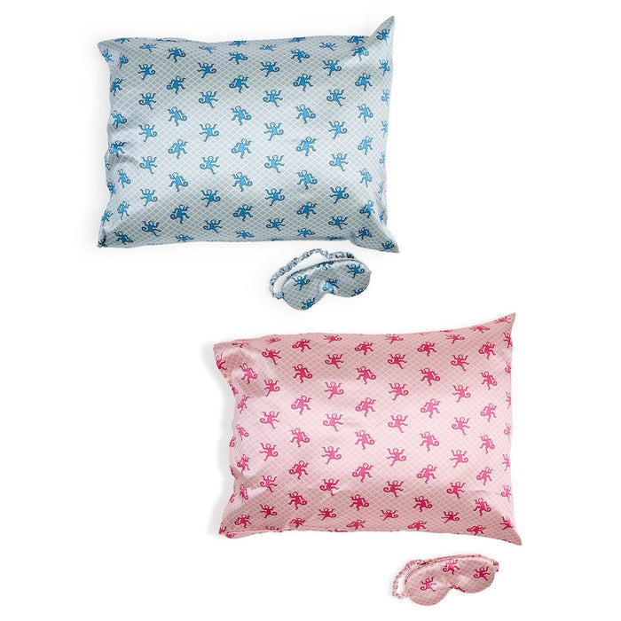 Funky Monkey Pillowcase and Eye Mask Set