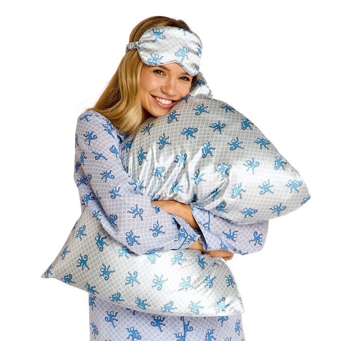 Funky Monkey Pillowcase and Eye Mask Set