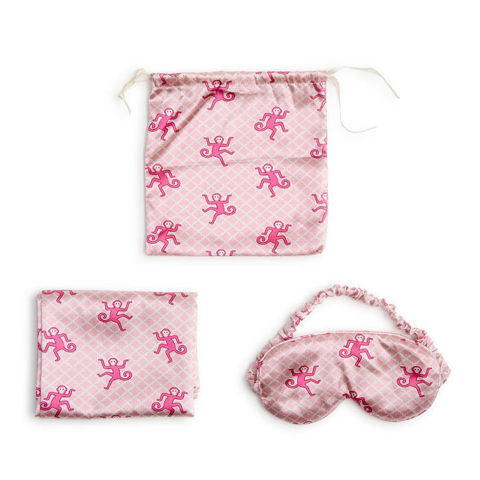 Funky Monkey Pillowcase and Eye Mask Set