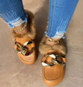 Fury Glam Flat Mules (Camel) image 0