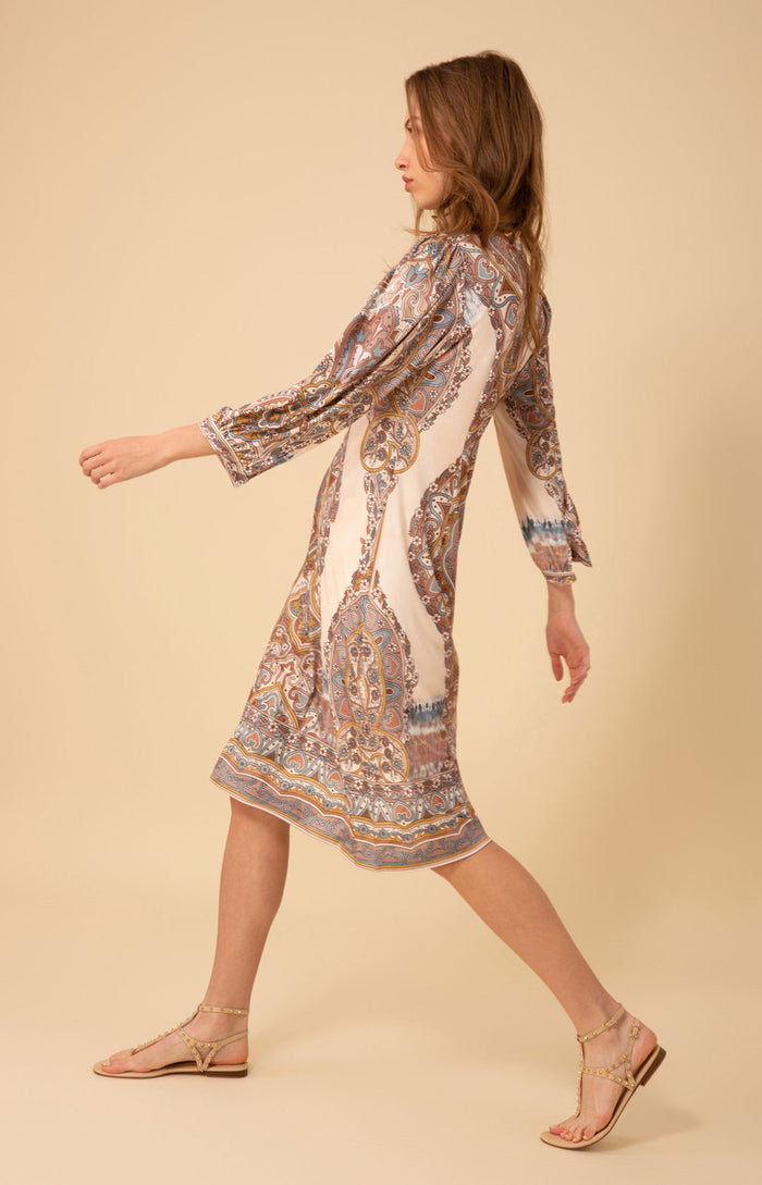 Gabriella Jersey Midi Dress, color_beige