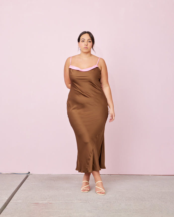 GEMINI SATIN SLIP BRONZE CANDY