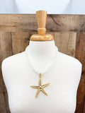 Virtue Gemstone Beaded Necklace with Starfish