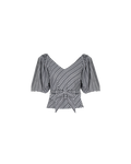 GEN GINGHAM TOP BLACK GINGHAM