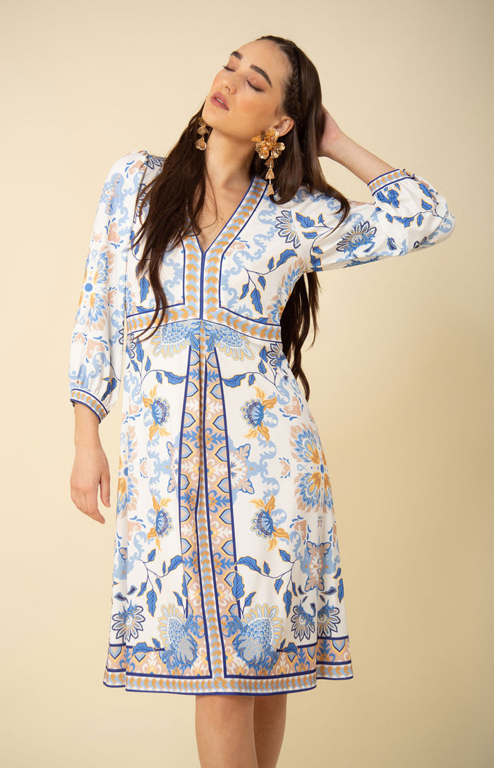 Genesis Jersey Dress, color_ivory