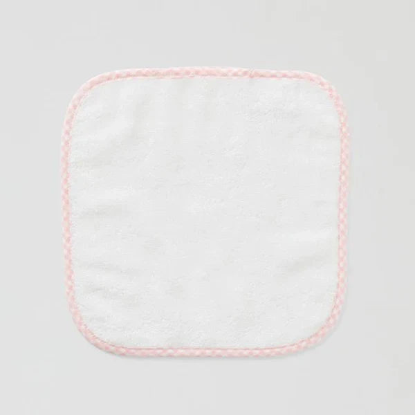 Weezie Gingham Baby Washcloths | Light Pink - Set of 2