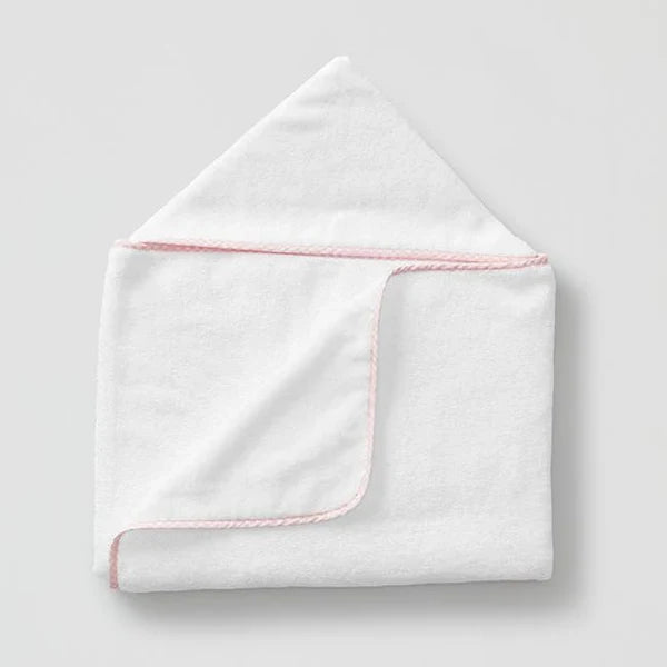 Weezie Gingham Hooded Kids Towel | Light Pink