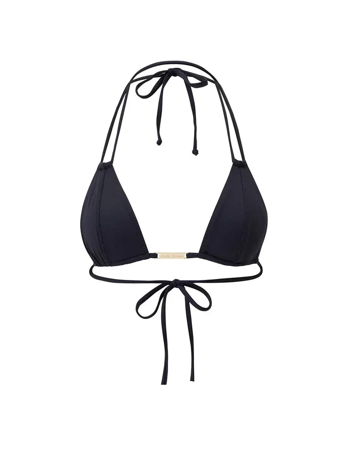 Swimwear Melissa Odabash Girona Triangle Bikini Top Black Apoella