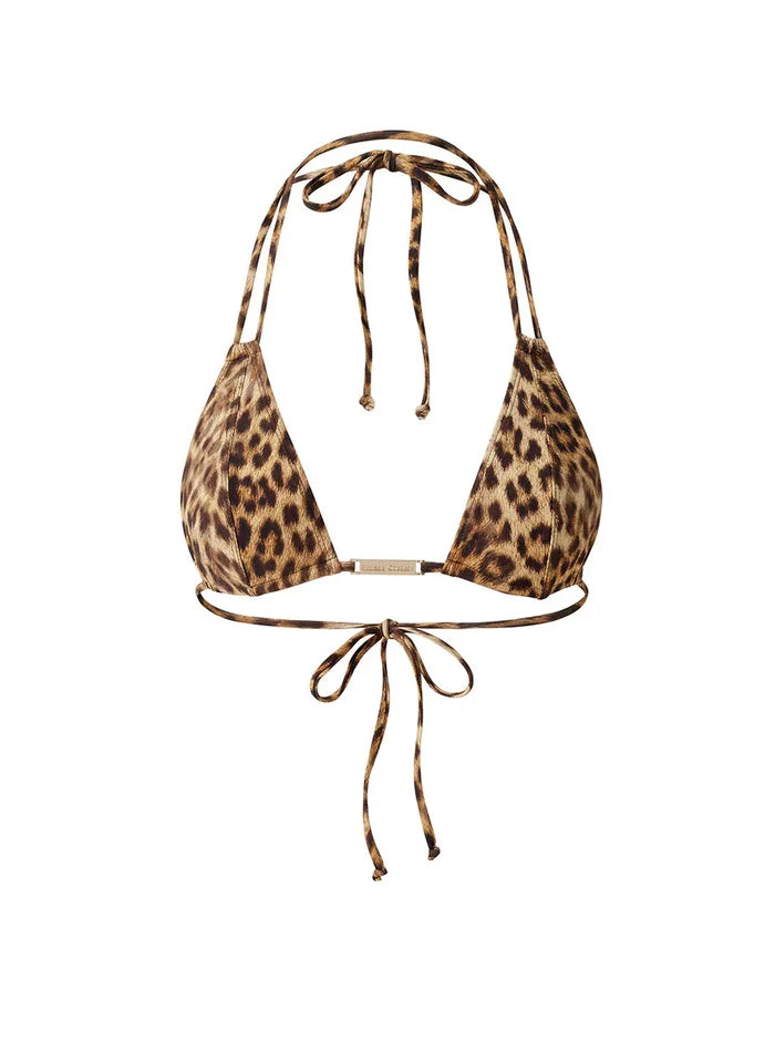 Swimwear Melissa Odabash Girona Triangle Bikini Top Cheetah Apoella