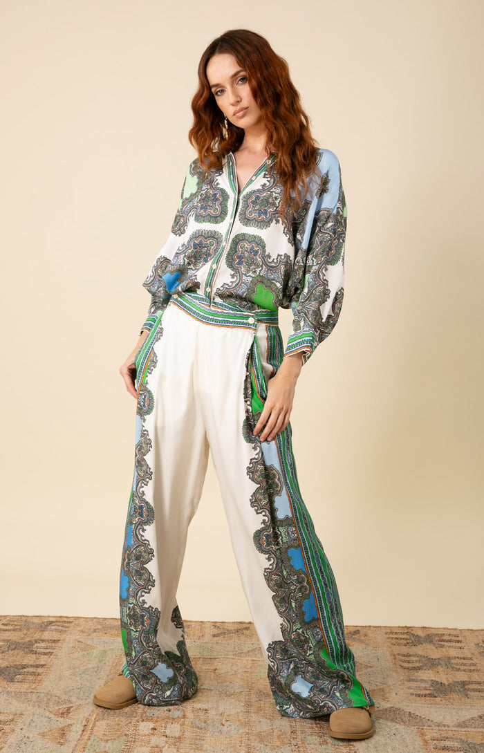 Gracelyn Twill Pants, color_blue