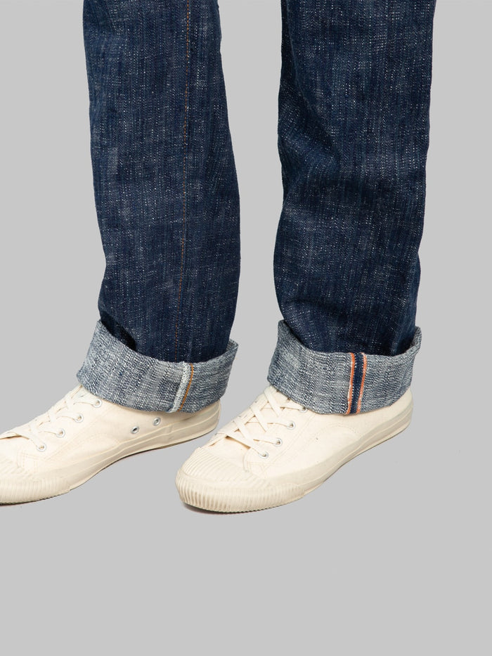 graph zero 24k8 15oz kase dyed green indigo slim straight selvedge