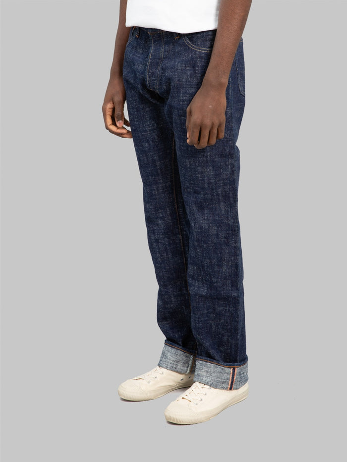 graph zero 24k7 15oz kase dyed indigo selvedge jeans side fit
