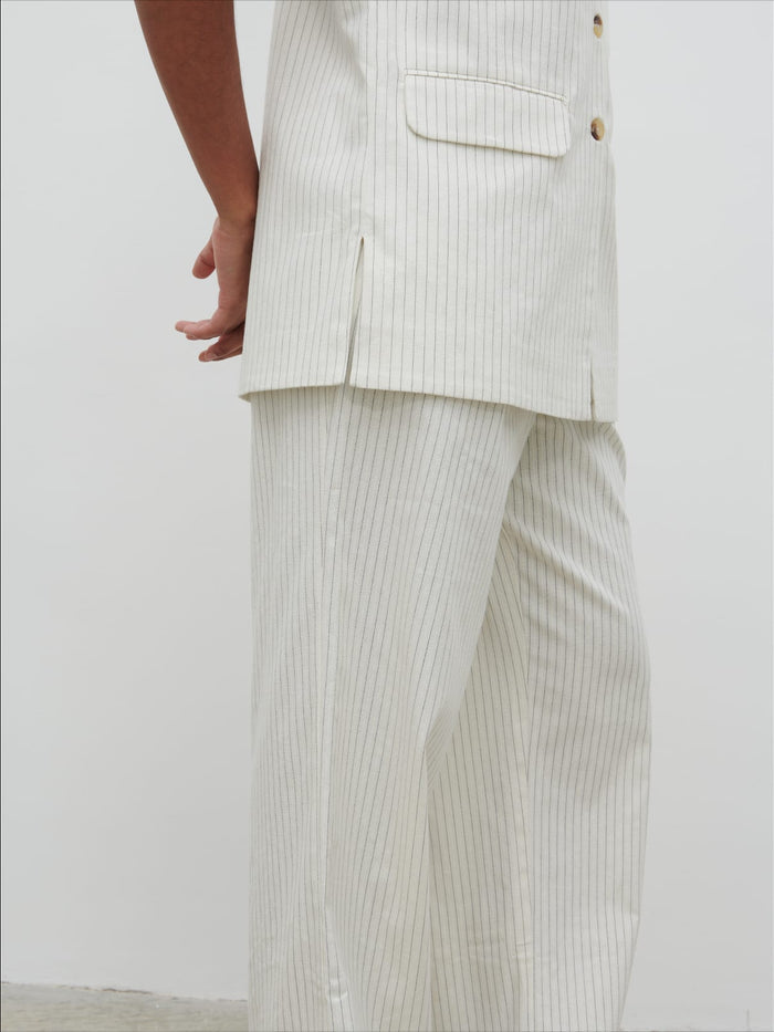 Sachi Is 5’7” & Wears Size UK 8|Harlee Waistcoat - Pinstripe