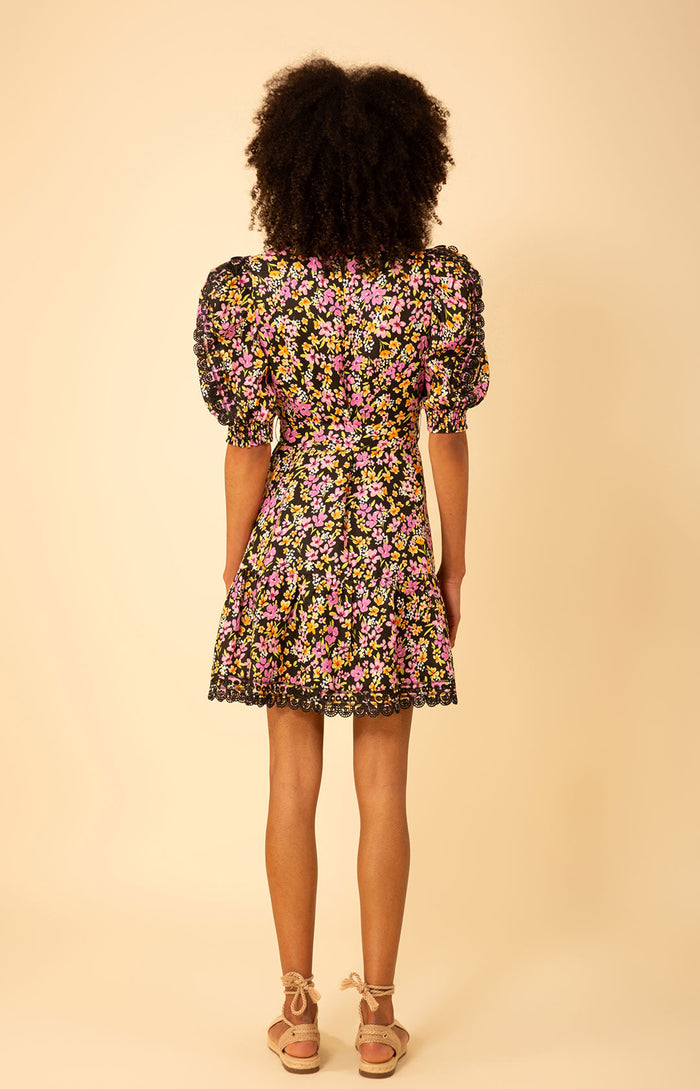 Hayden Linen Dress, color_black