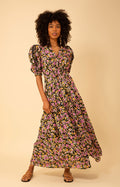 Hayden Linen Maxi Dress, color_black