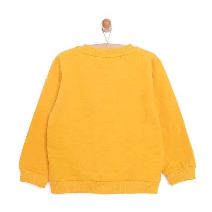 HelloBaby Baby Boy Dino Patterned Sweatshirt - Mustard - ebebek - Black Friday