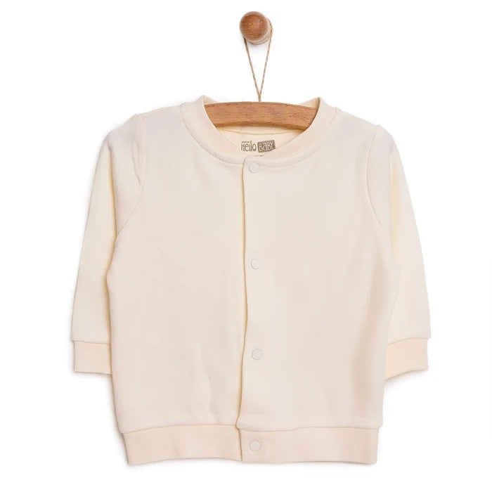 HelloBaby Basic Rib Cardigan - Ecru - ebebek - Black Friday