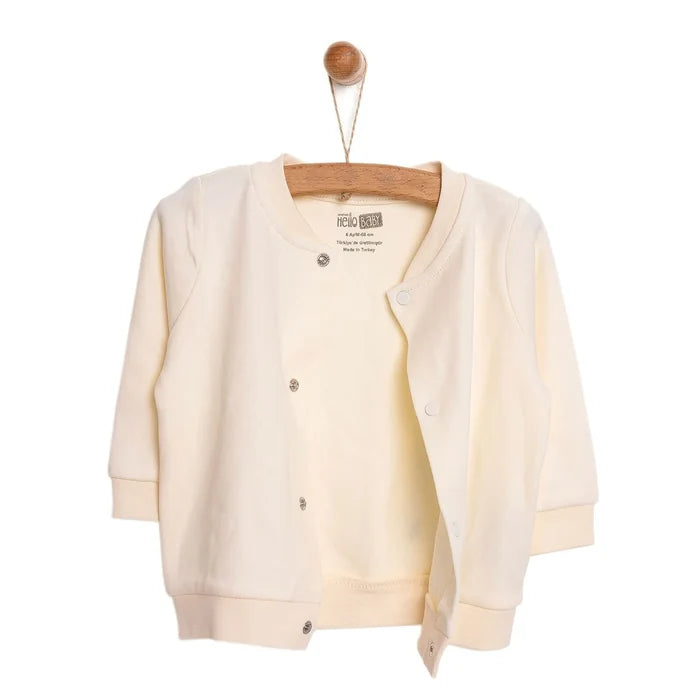 HelloBaby Basic Rib Cardigan - Ecru - ebebek - Black Friday