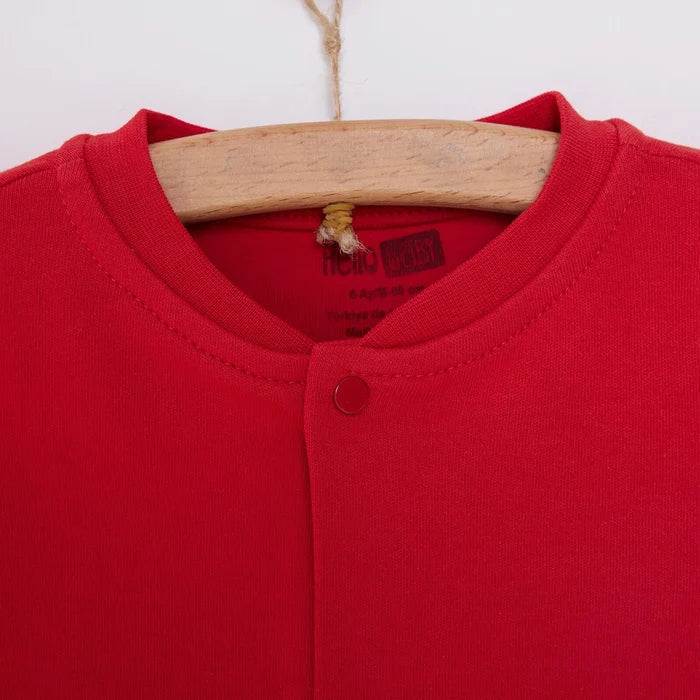 HelloBaby Basic Rib Cardigan - Red - ebebek - Black Friday