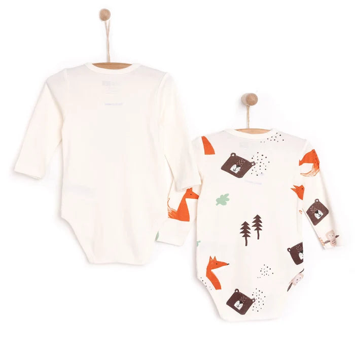 HelloBaby Boy 2 - Pack Long Sleeve Bodysuit - Beige - ebebek - Black Friday