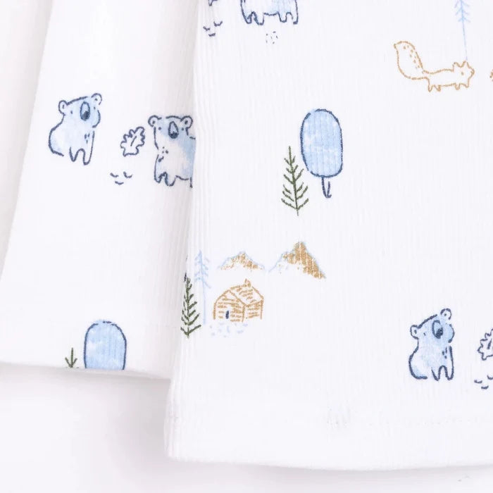HelloBaby Boy Long Sleeve Pyjamas Set - Ecru Ecru - ebebek