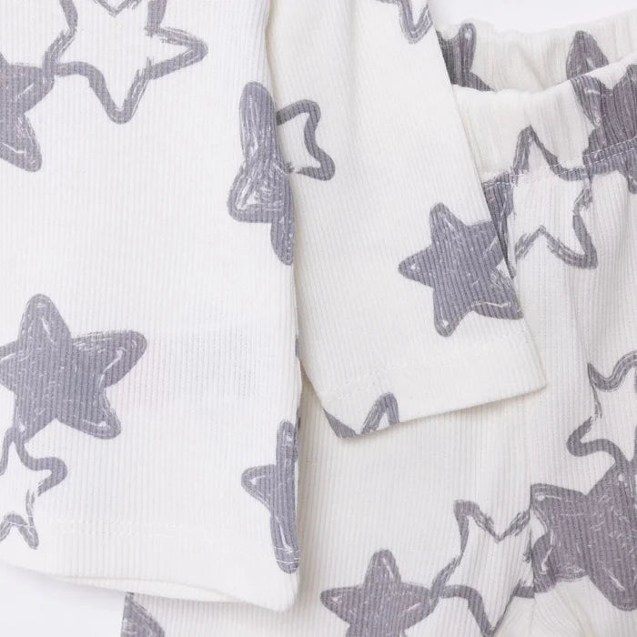HelloBaby Boy Long Sleeve Pyjamas Set - Ecru Ecru - ebebek