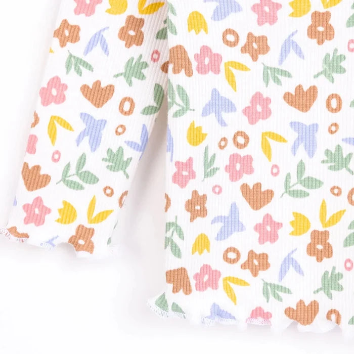 HelloBaby Girl Long Sleeve Pyjamas Set - Ecru Ecru - ebebek
