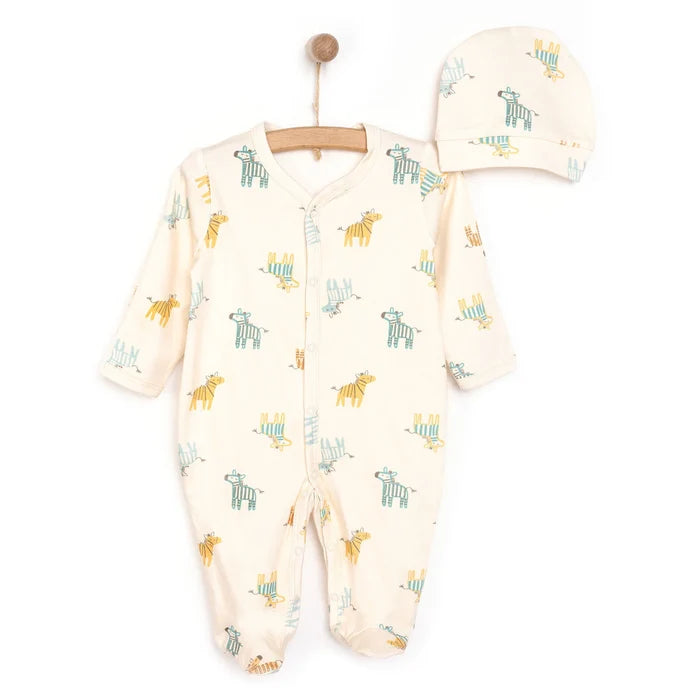 HelloBaby Newborn Boy Jumpsuit - Hat - ebebek - Black Friday