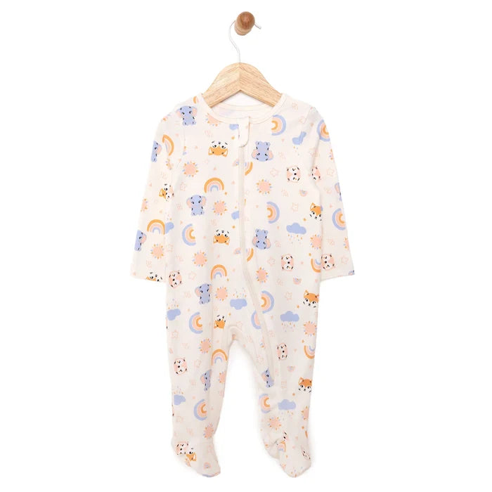 HelloBaby Newborn Girl Footed Jumpsuit - Beige - ebebek - Black Friday