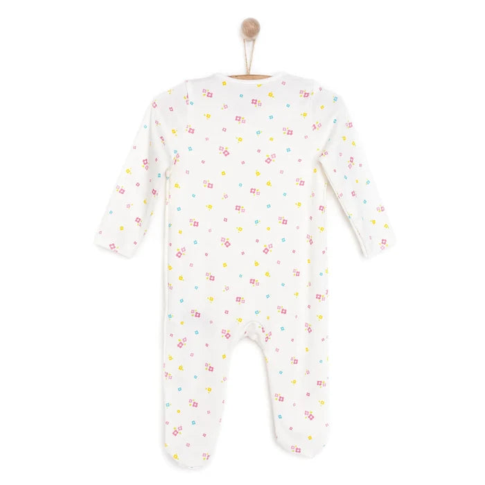 HelloBaby Newborn Girl Footed Jumpsuit - Ecru - ebebek - Black Friday