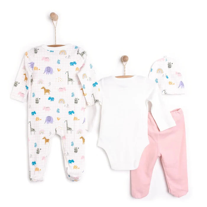 HelloBaby Newborn Unisex 4 pcs Starter Set - Light Pink - ebebek - Black Friday