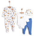HelloBaby Unisex Newborn Starter Set 4 pcs - Dark Blue - ebebek - Black Friday