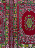 Hollandais Print -Java Design- Dark Red Yellow Green White Brown