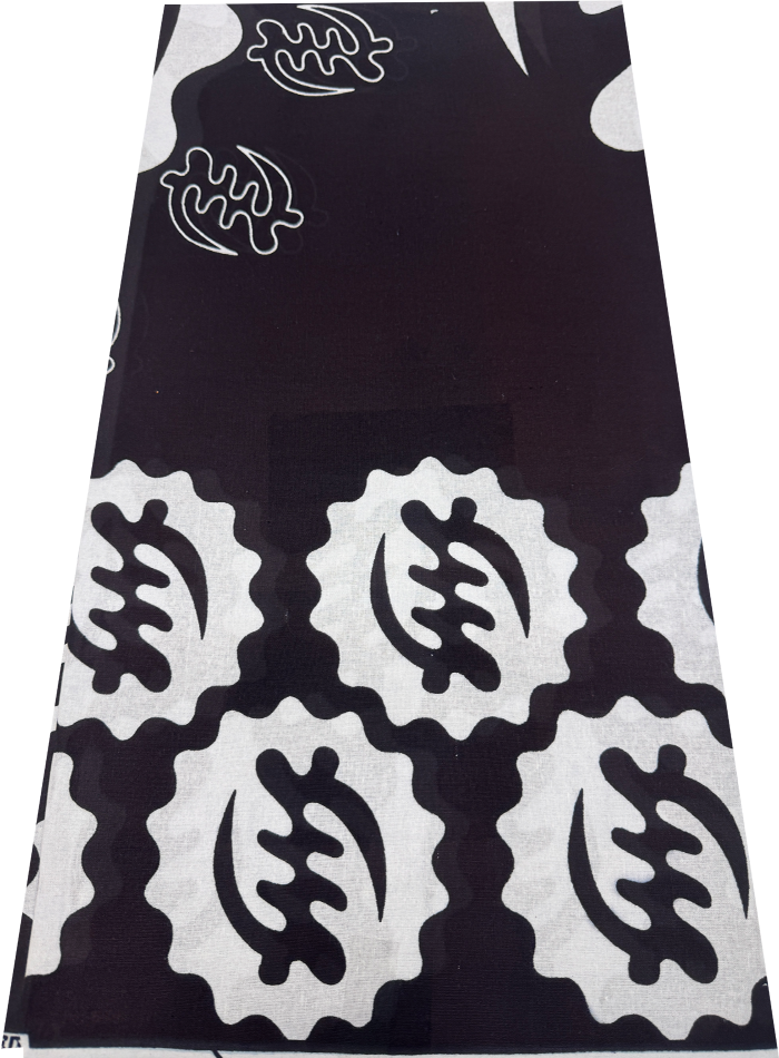 black and white african fabric
