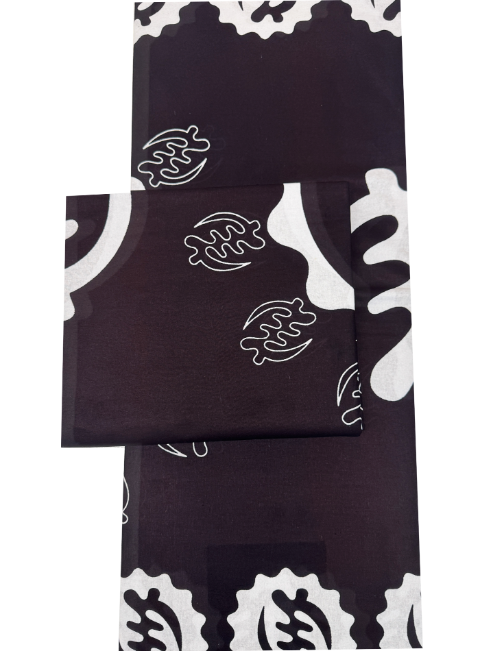 black and white african print fabric