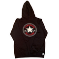 Hoodie converse noir logo rouge