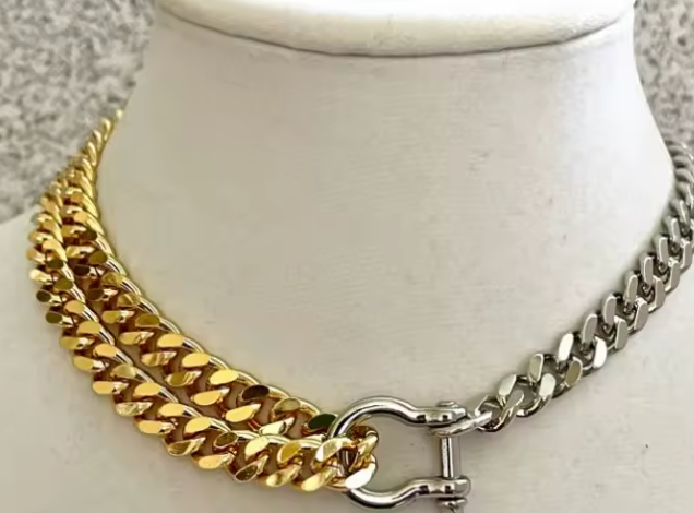 Horse Bit Double Wrap Necklace